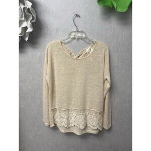 Simply Irresistible Beige Sweater Size Large